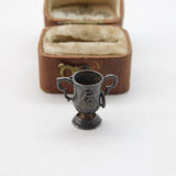 Sterling Silver FA Cup Football Trophy Charm Pendant Vintage c1970