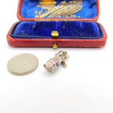 Sterling Silver Windmill Charm Pendant Vintage c1970