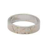 Sterling Silver Engraved "Matt" Wedding Band Ring Vintage c1970 Size Q