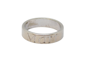 Sterling Silver Engraved "Matt" Wedding Band Ring Vintage c1970 Size Q