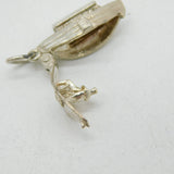 Sterling Silver Noah's Arc Opening Nuvo Charm Pendant Vintage c1970