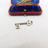 Sterling Silver 21st Birthday Commemorative Key Charm Pendant Vintage c1970
