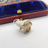 Sterling Silver Musical Piano Charm Pendant Vintage c1970