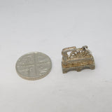 Sterling Silver Water Mill Charm Pendant Vintage c1970
