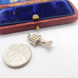 Sterling Silver Desk Light Charm Pendant Vintage c1970