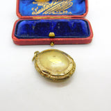 Victorian Rolled Gold Double Locket Pendant Antique c1880
