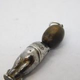 WW1 Period Sterling Silver Lucky 'Fumsup' Charm Pendant Antique AF