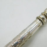 Victorian Boxed Sterling Silver Floral Button Hook Antique 1894 Birmingham