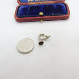 Sterling Silver Brass Bugle Trumpet Charm Pendant Vintage c1970