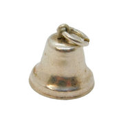 Sterling Silver Bell Charm Pendant Vintage c1970s
