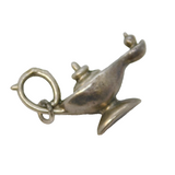 Sterling Silver Aladdin's Lamp Charm Pendant Vintage c1970