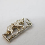 Sterling Silver Warwick Bear Charm Pendant Vintage c1970s