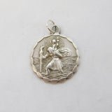Georg Jensen Sterling Silver St Christopher Travel Pendant Vintage c1970s