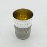Charles Horner Sterling Silver 'Just a Thimbleful' Shot Cup Vintage Chester