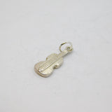 Sterling Silver Cello Or Double Bass Music Interest Charm Pendant Vintage c1970