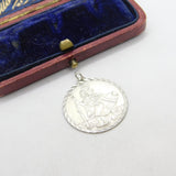 Sterling Silver St Christopher Charm Pendant Vintage c1970