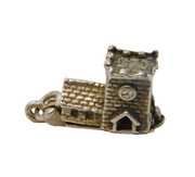 Sterling Silver Opening Church Charm Pendant Vintage c1970s