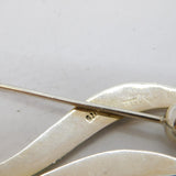 Tianguis Jackson Scottish Sterling Silver Floral Spray Brooch Vintage Edinburgh