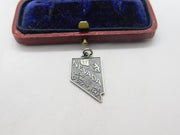 Sterling Silver State of Nevada USA Charm Pendant Vintage c1970