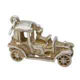 Sterling Silver Motor Car Charm Pendant Vintage c1970