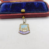 Sterling Silver and Enamel John O'Groats Travel Charm Pendant Vintage c1970