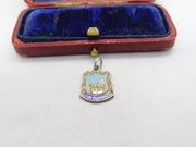 Sterling Silver and Enamel John O'Groats Travel Charm Pendant Vintage c1970