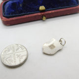 Sterling Silver and Enamel Figueras Travel Shield Charm Pendant Vintage c1970