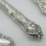George Adams Victorian Sterling Silver 'Canova' Pattern Christening Set Antique