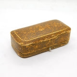 Edwardian Faux Leather Brooch Jewellery Box 'Chatham High Street' Antique