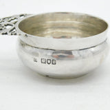 Edwardian Sterling Silver Floral Handled Porringer Antique 1905 London