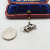 Sterling Silver Little Moped Charm Pendant Vintage c1970