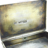 19th Century Russian Silver Countryside Scene Snuff Box Antique Moscow c1860s