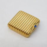 Boxed Cartier 9ct Yellow Gold Cabochon Sapphire Pill Box Antique 1942 London