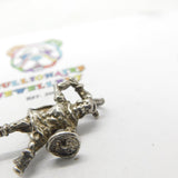Sterling Silver Viking Nordic Warrior Charm Vintage c1970