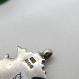 Sterling Silver Crown Pattern Sporting Fob Medal Antique 1921 Birmingham