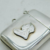 Edwardian Sterling Silver Queen Victoria Vesta Case Antique Birmingham