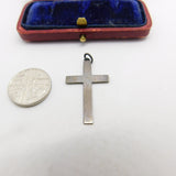 Sterling Silver Crucifix Cross Charm Pendant Vintage c1970
