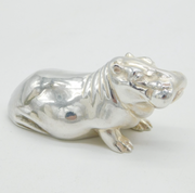 Sterling Silver Cast Miniature Hippo Figurine Ornament Vintage 1996 London
