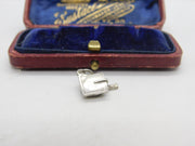Sterling Silver College Mortar Board Charm Pendant Vintage c1970