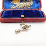 Sterling Silver Eros The Archer Charm Pendant Vintage c1970