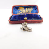 Sterling Silver Mother Hubbard Boot Charm Pendant Vintage c1970