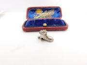 Sterling Silver Mother Hubbard Boot Charm Pendant Vintage c1970