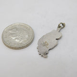 Sterling Silver Enamel Malta Charm Pendant Vintage c1970s