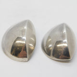 Sterling Silver Large Studio Jewellery Stud Earrings Vintage 1987 London