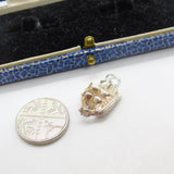 Sterling Silver Old Galleon Ship Charm Pendant Vintage c1970