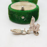 Sterling Silver Family in the Shoe Opening Charm Pendant Vintage c1970