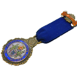 Sterling Silver & Enamel Croydon Inurance Institute Fob Vintage 1951 London