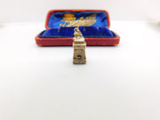 Sterling Silver Gun Turret Charm Pendant Vintage c1970