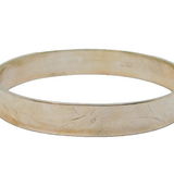 Sterling Silver Floral Pattern Hinged Bangle Hallmarked 1979 Birmingham