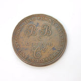 19th Century Copper Somerset & Bristol Brass & Copper Company One Penny 1811
